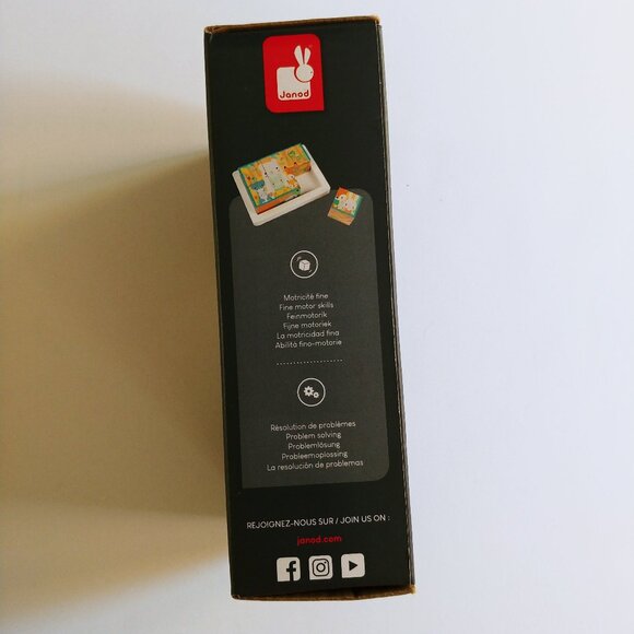 Janod Wooden Block Puzzle 12 Months + - Picture 5 of 11